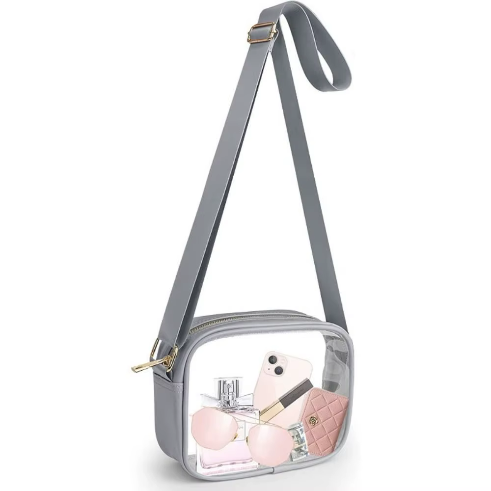 Bolso bandolera transparente impermeable para mujer - imagen 4