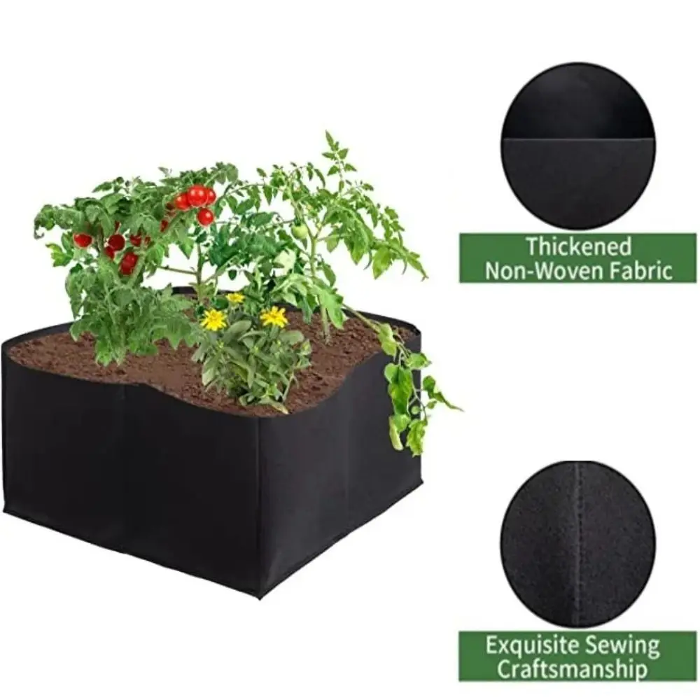 Bolsa de cultivo de fieltro con asas rectangular para verduras - imagen 3
