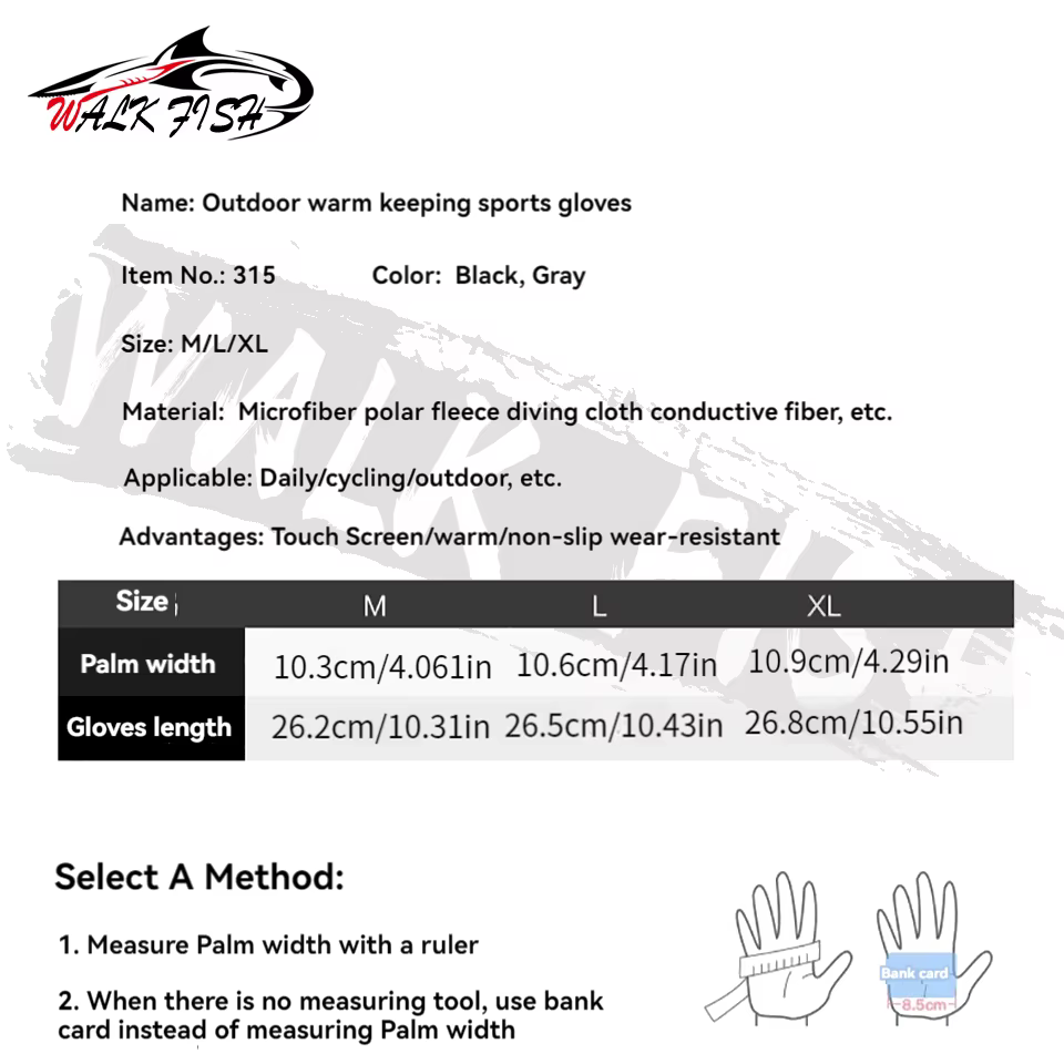 WALK FISH Guantes térmicos invierno pesca – Antideslizantes y táctil - imagen 5