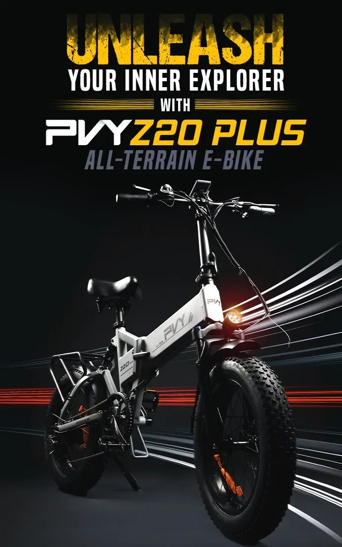 Bicicleta eléctrica PVY Z20 Plus 1000 vista frontal