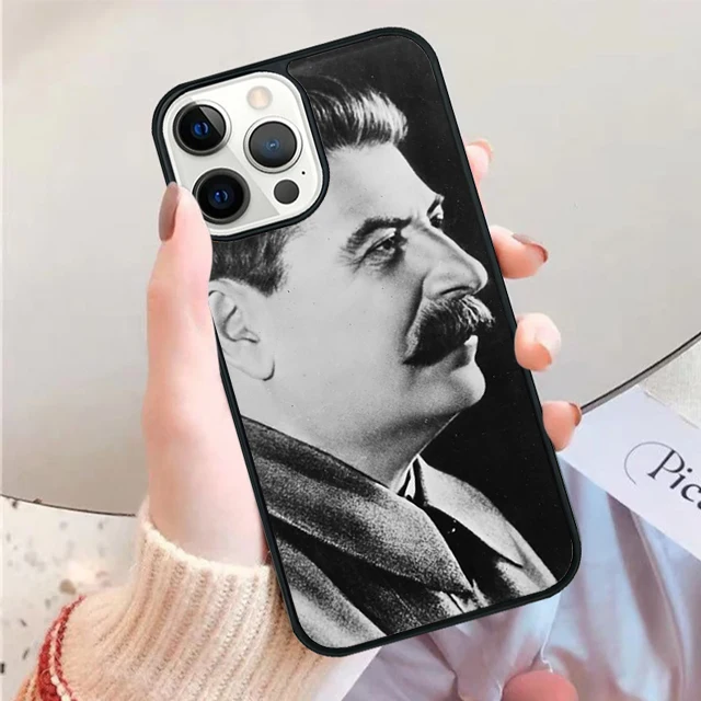 Funda con diseño de Stalin y simbología soviética para iPhone