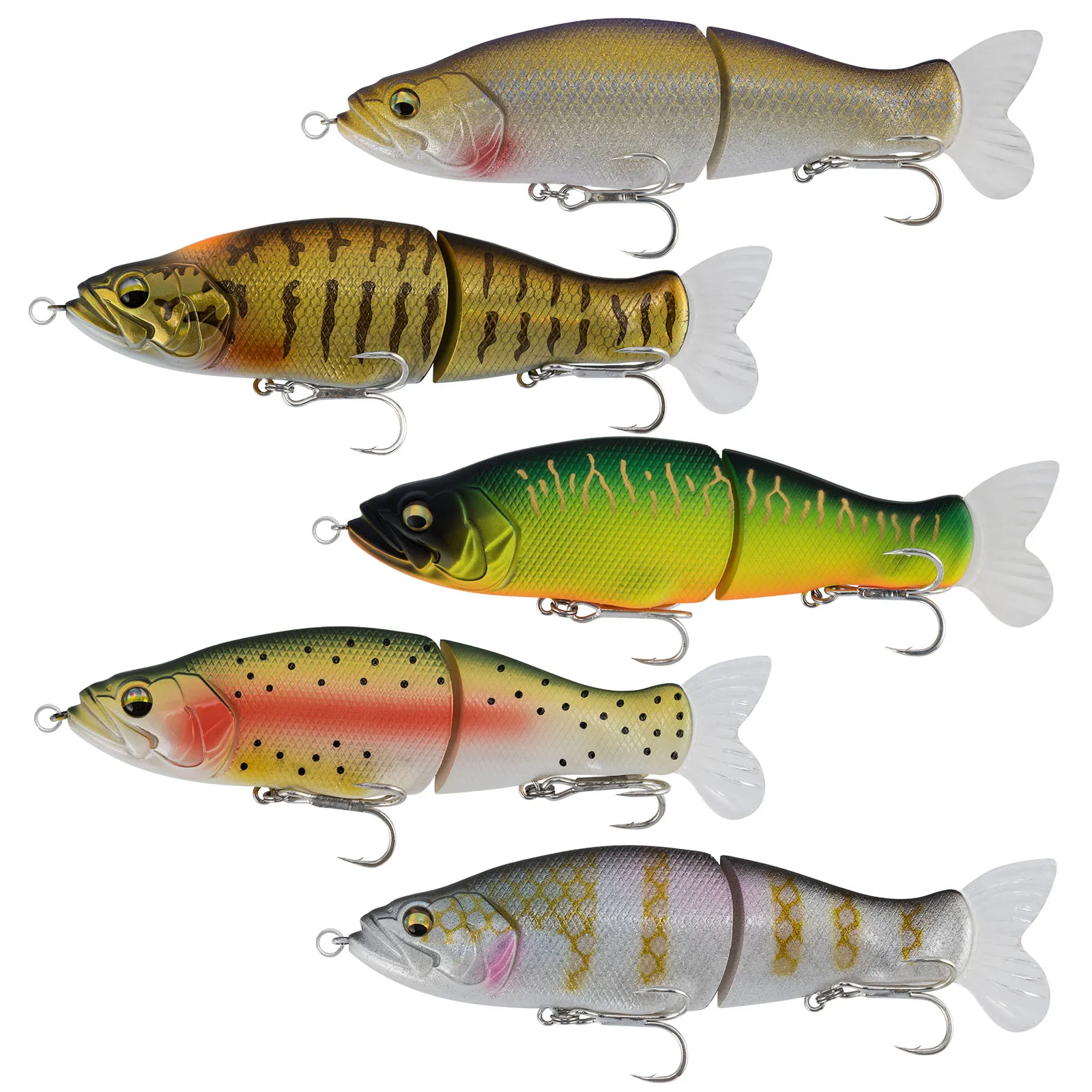 Swimbait multiarticulado hundimiento lento – Lucio y lubina - imagen 2