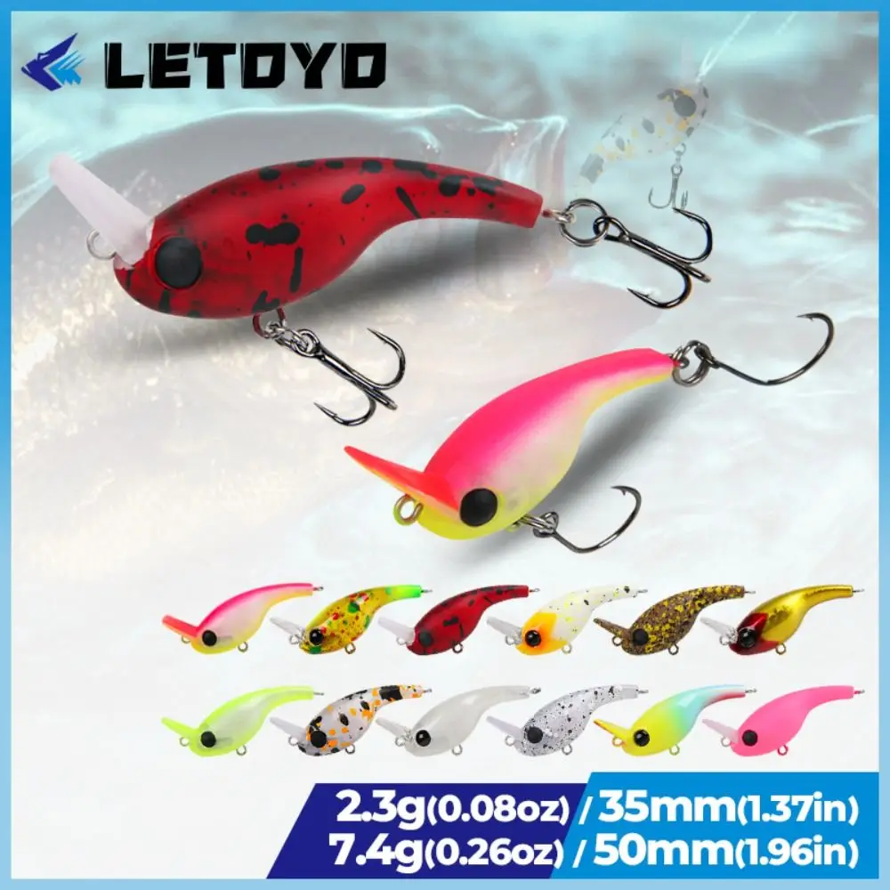 Wobbler Minnow VIB de hundimiento lento para bass con ojos 3D - imagen 3