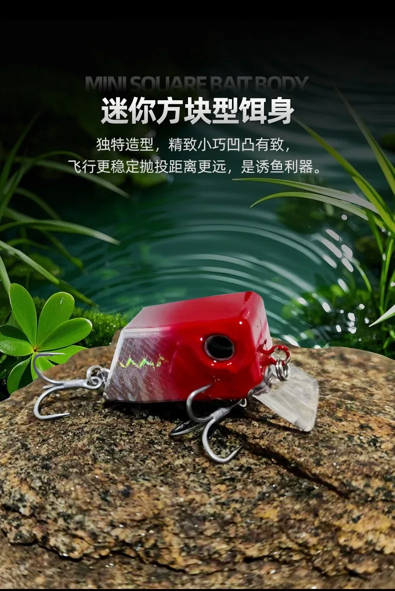 Crankbait flotante KMRESA en acción para pesca deportiva