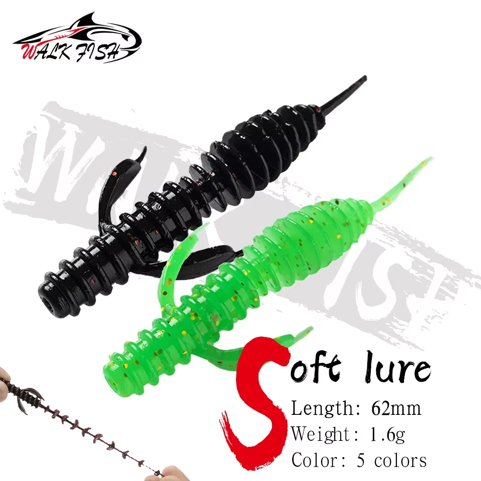 WALK FISH Larva – Swimbait flotante 6,2 cm agua dulce
