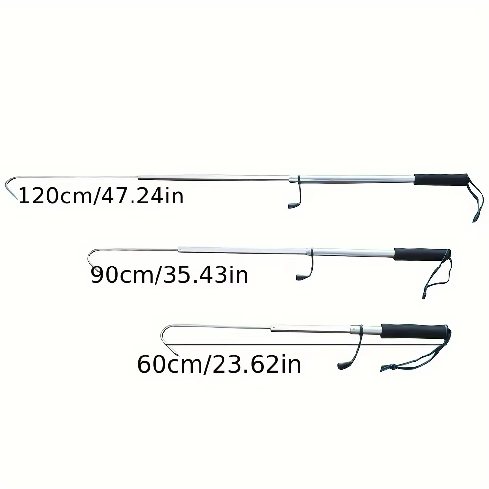 Rejón telescópico de acero inoxidable 60-120 cm para pesca de altura - imagen 5