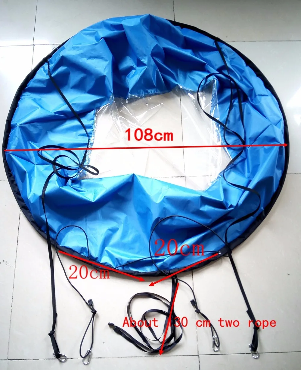 Vela de viento transparente para kayak y tabla de surf - imagen 5