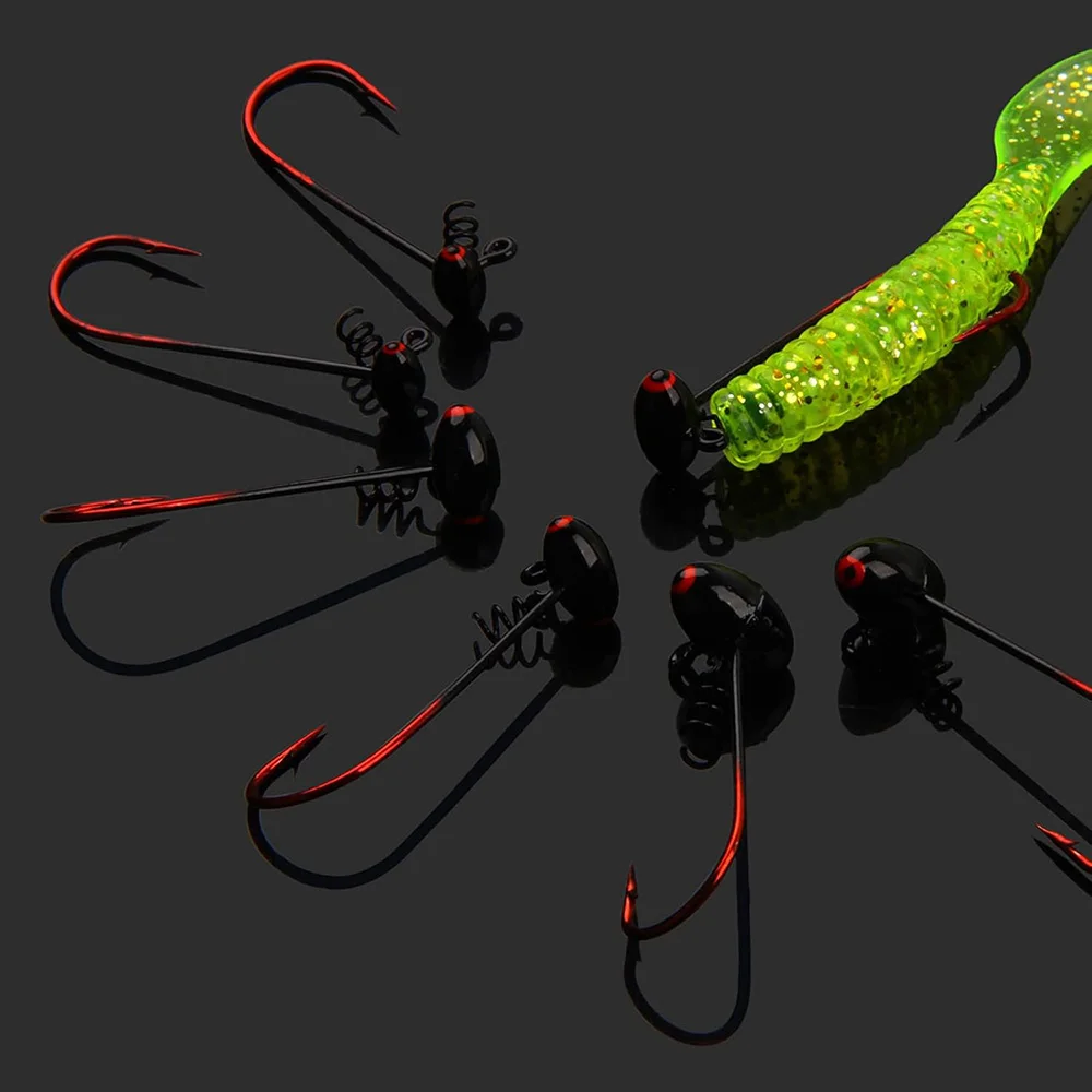 Anzuelos Jig Head con resorte para lubina – Vinilo - imagen 3