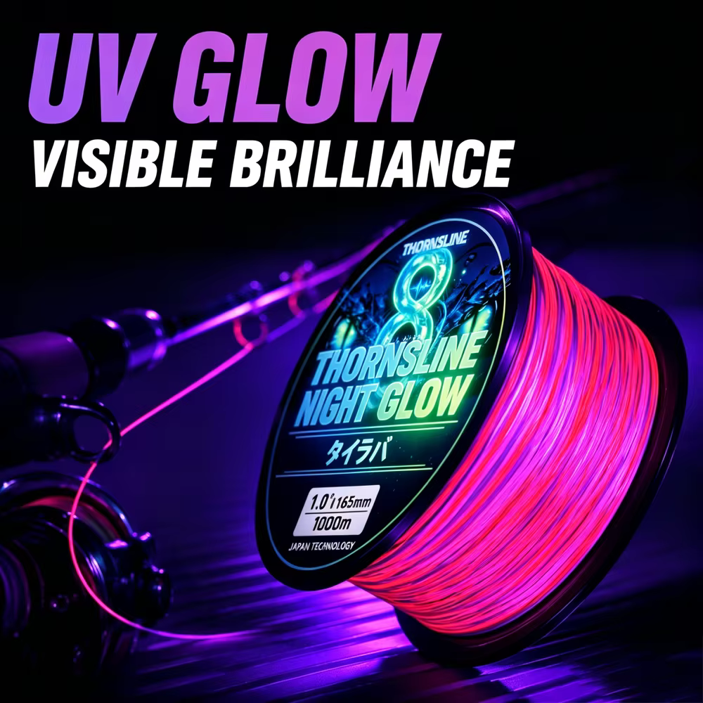 Thornsline 8X UV Glow – Línea trenzada PE antidesgaste - imagen 5