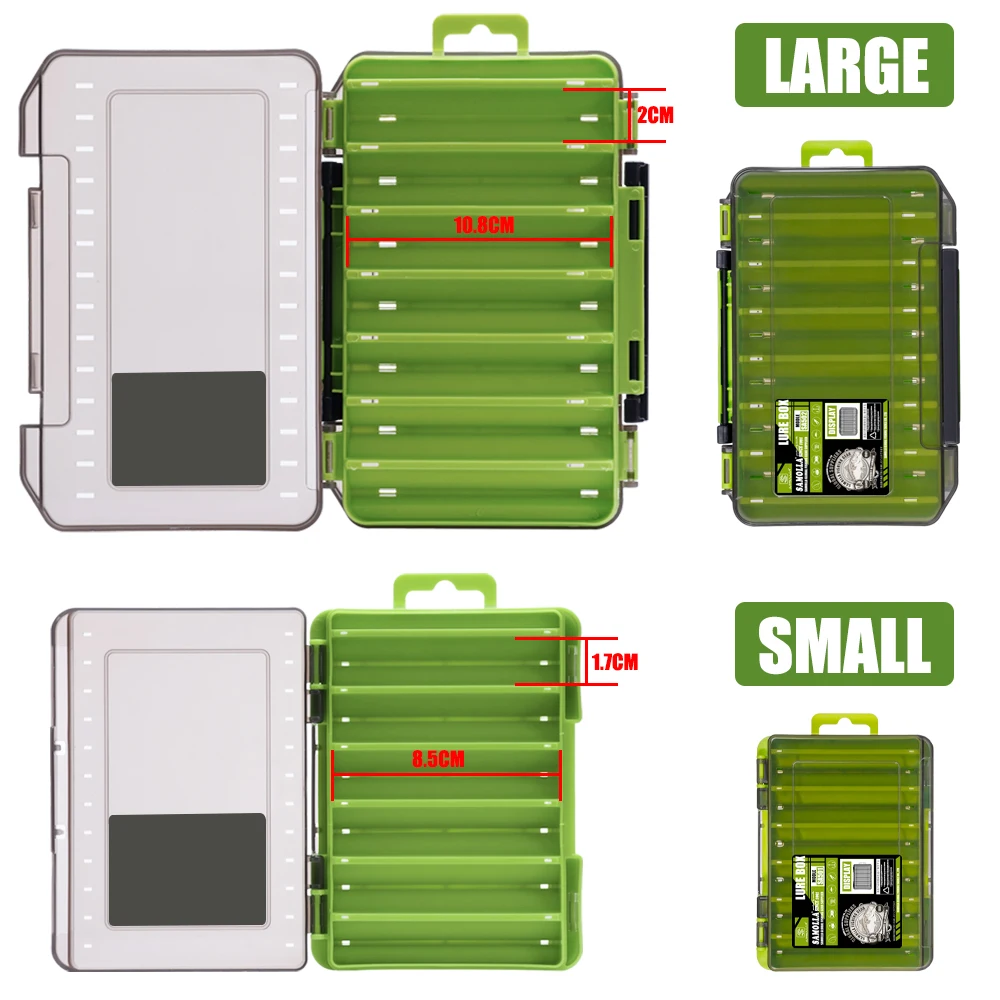 Caja organizadora doble cara para anzuelos y señuelos de pesca - imagen 4