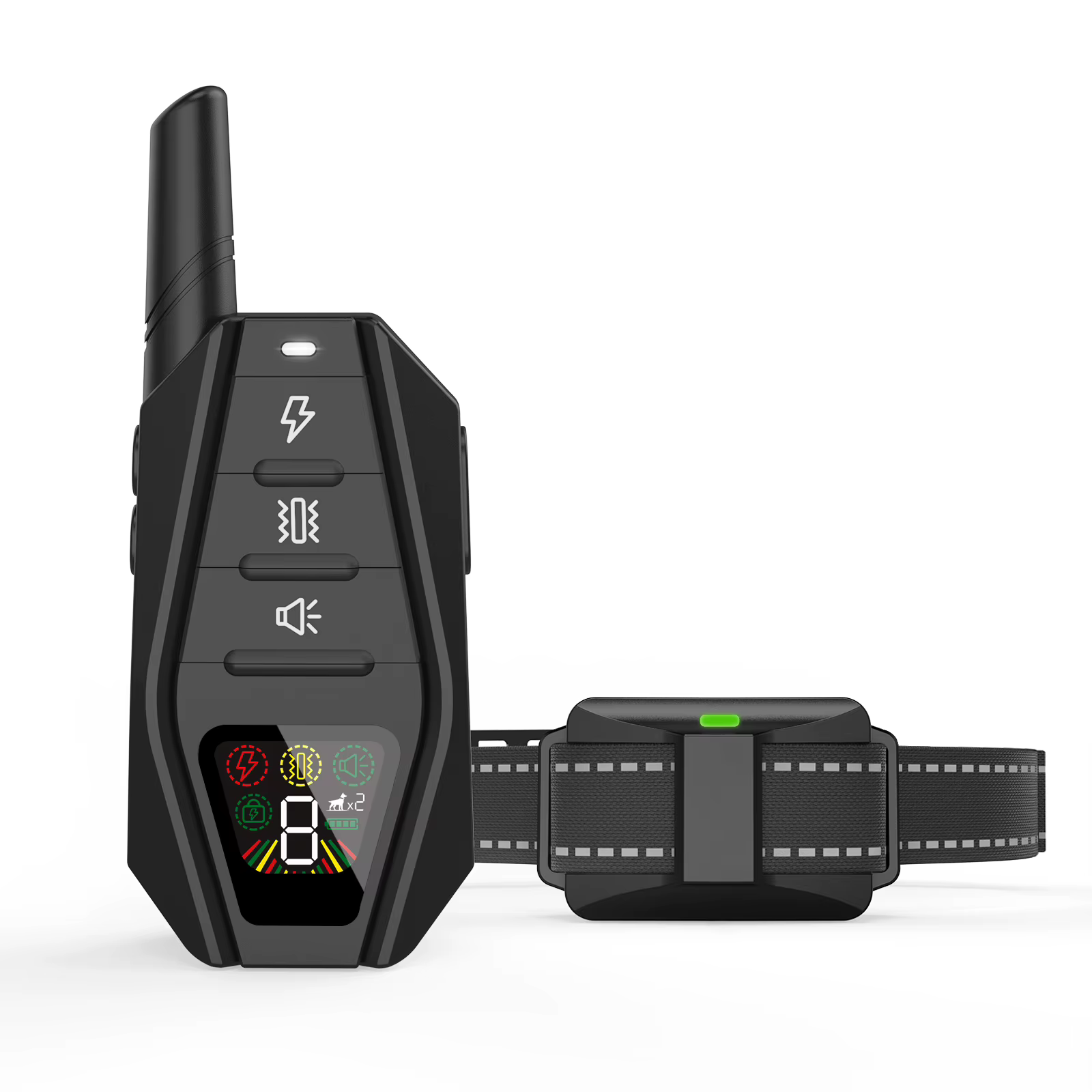 Collar adiestramiento canino recargable – Mando vibración y descarga