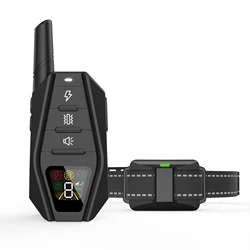 Collar adiestramiento canino recargable – Mando vibración y descarga