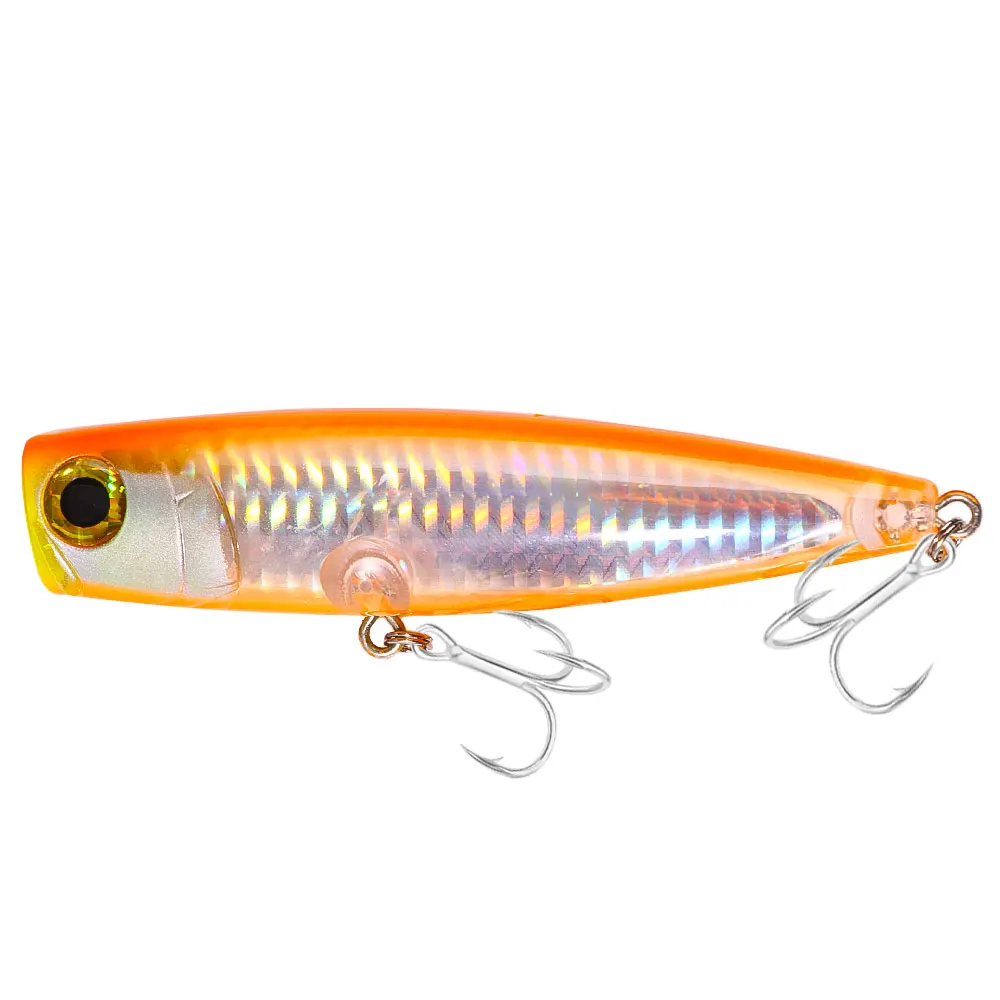 Popper en color verde para pesca de lubina