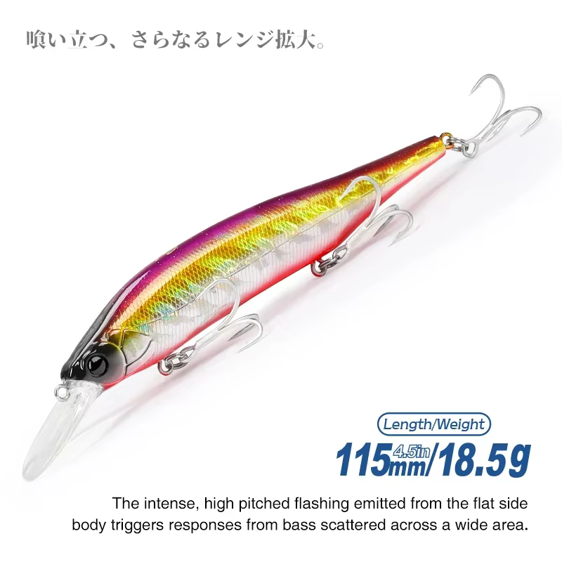 Señuelos duros TSURINOYA colores variados pack 6 unidades