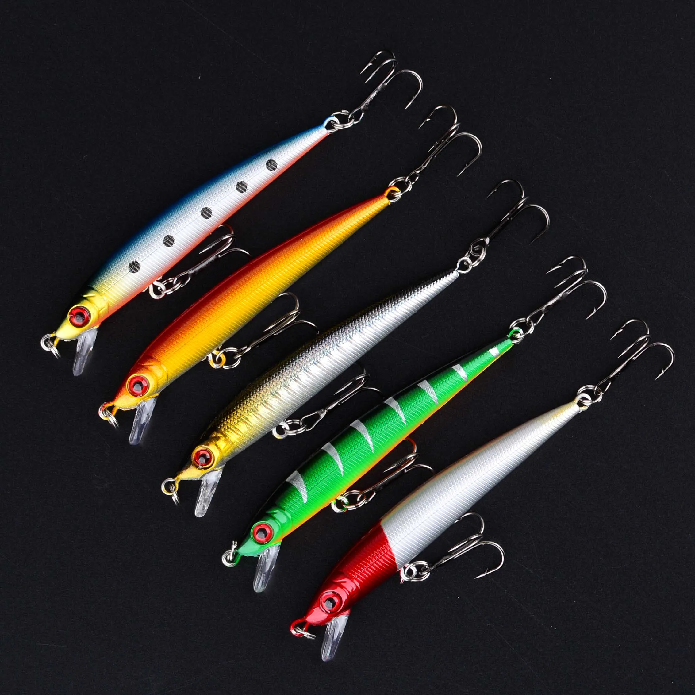 Señuelo Minnow efecto láser para pesca en el mar, plástico duro - imagen 4