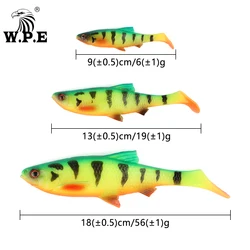 Shad wobbler W.P.E para lubina – Silicona blanda