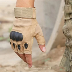 Guantes medio dedo tácticos para hombre – Resistentes exterior