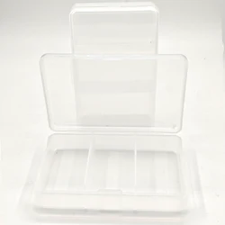 Caja aparejos pesca compacta transparente con sellado duradero