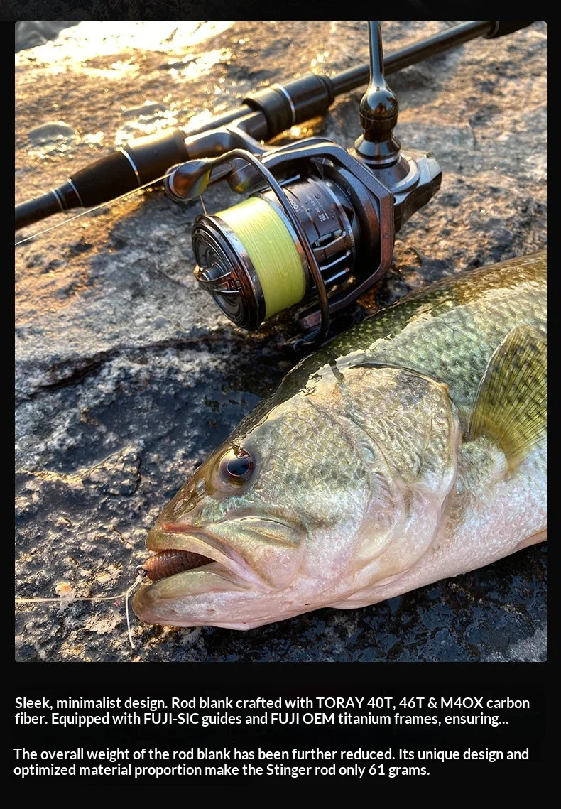 Lurestar Stinger en acción de pesca