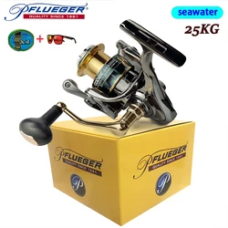 Pflueger carrete de pesca giratorio totalmente metálico agua salada