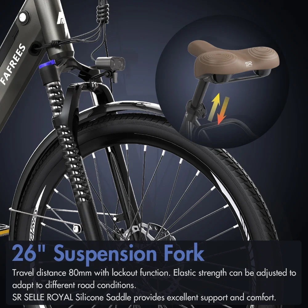 Fafrees F26 Pro Ebike urbana neumático ancho batería larga duración - imagen 3