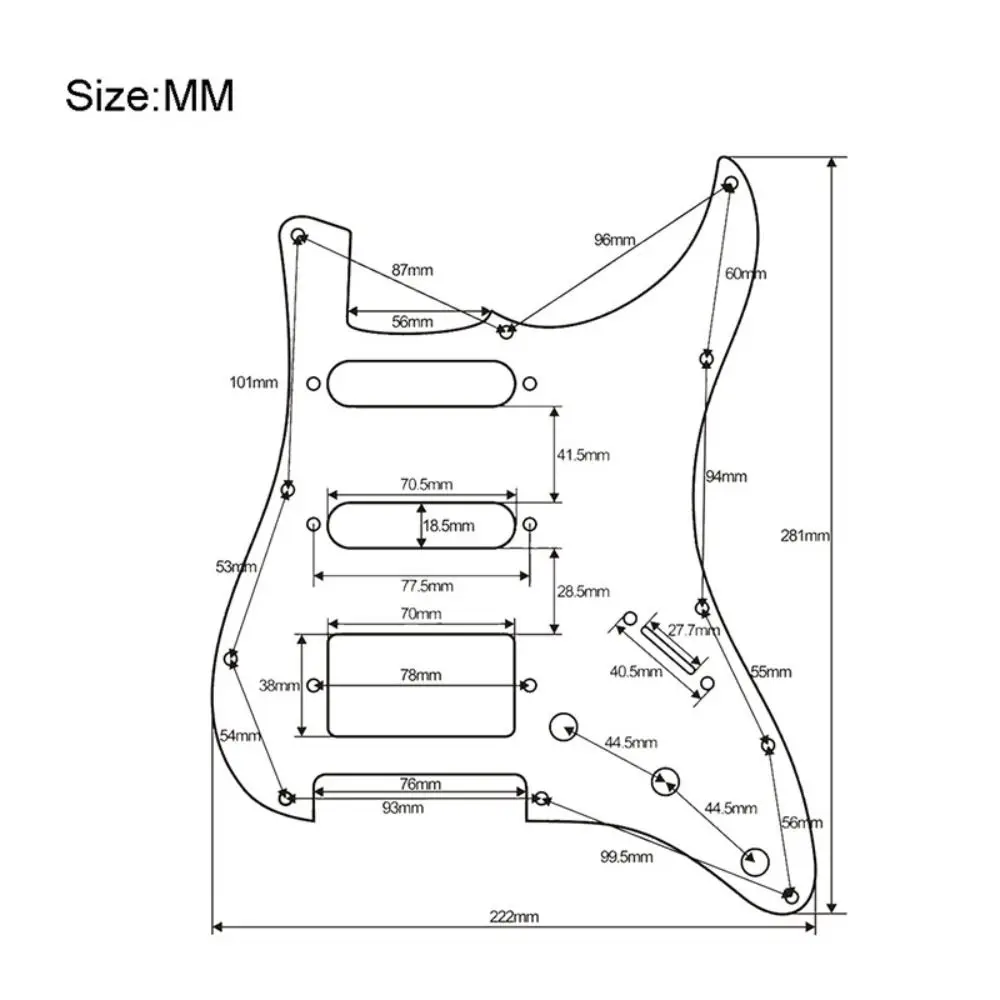 Protector de palanca multicolor para guitarra eléctrica