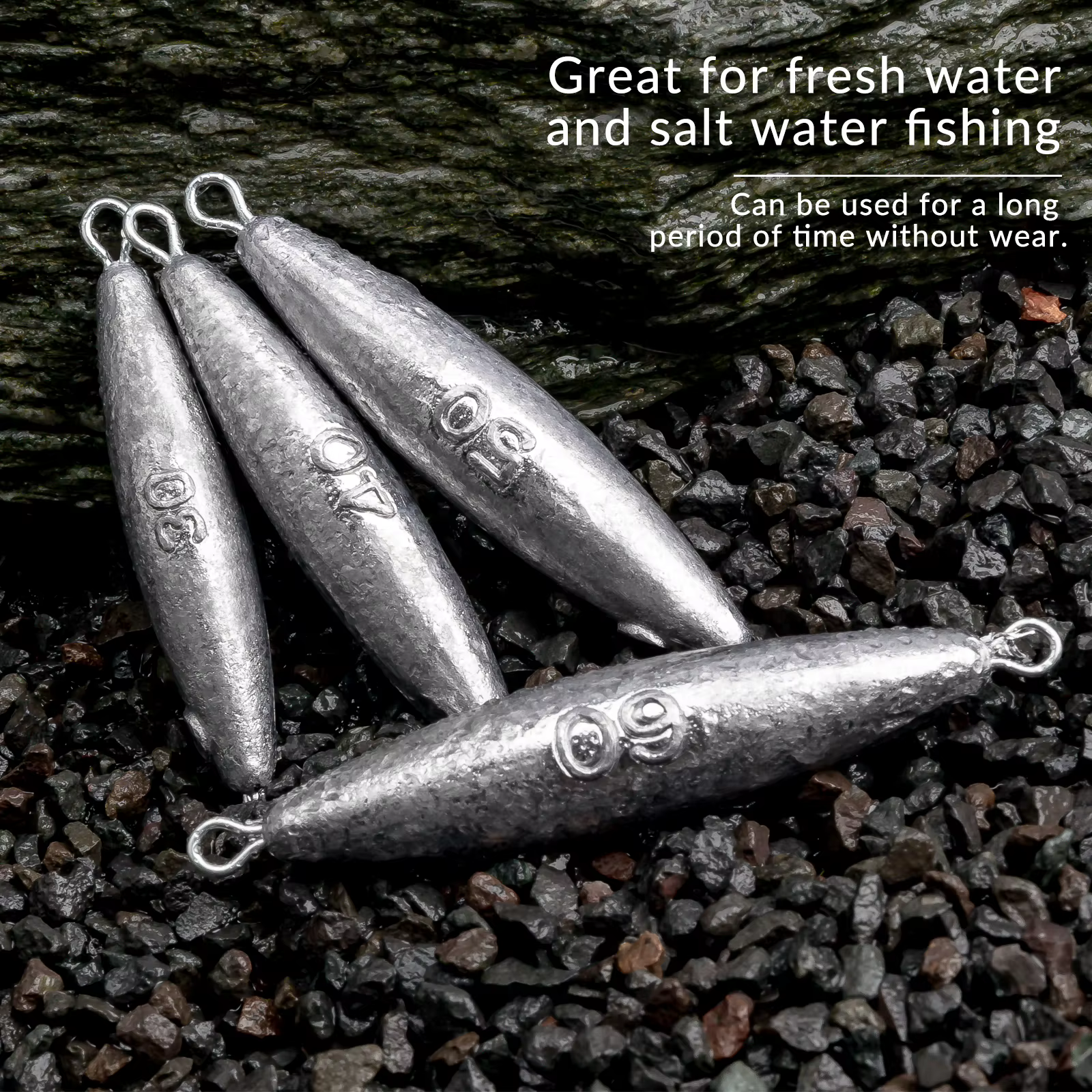 Plomos Drop Shot THKFISH con anillo giratorio 360° para Carolina Rig