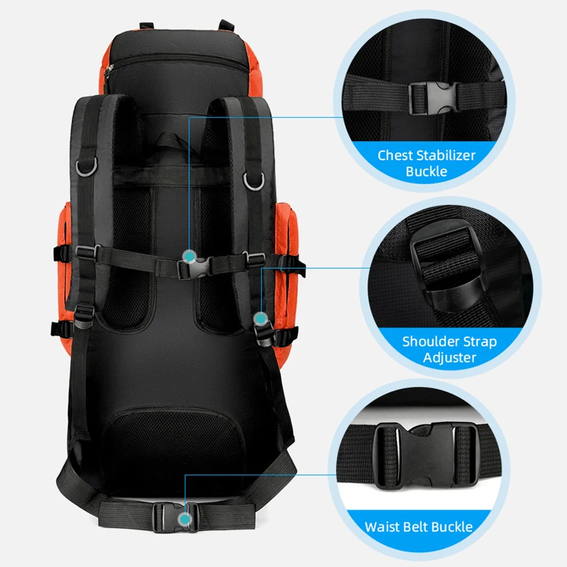 Mochila de Pesca todoterreno gran capacidad con accesorios