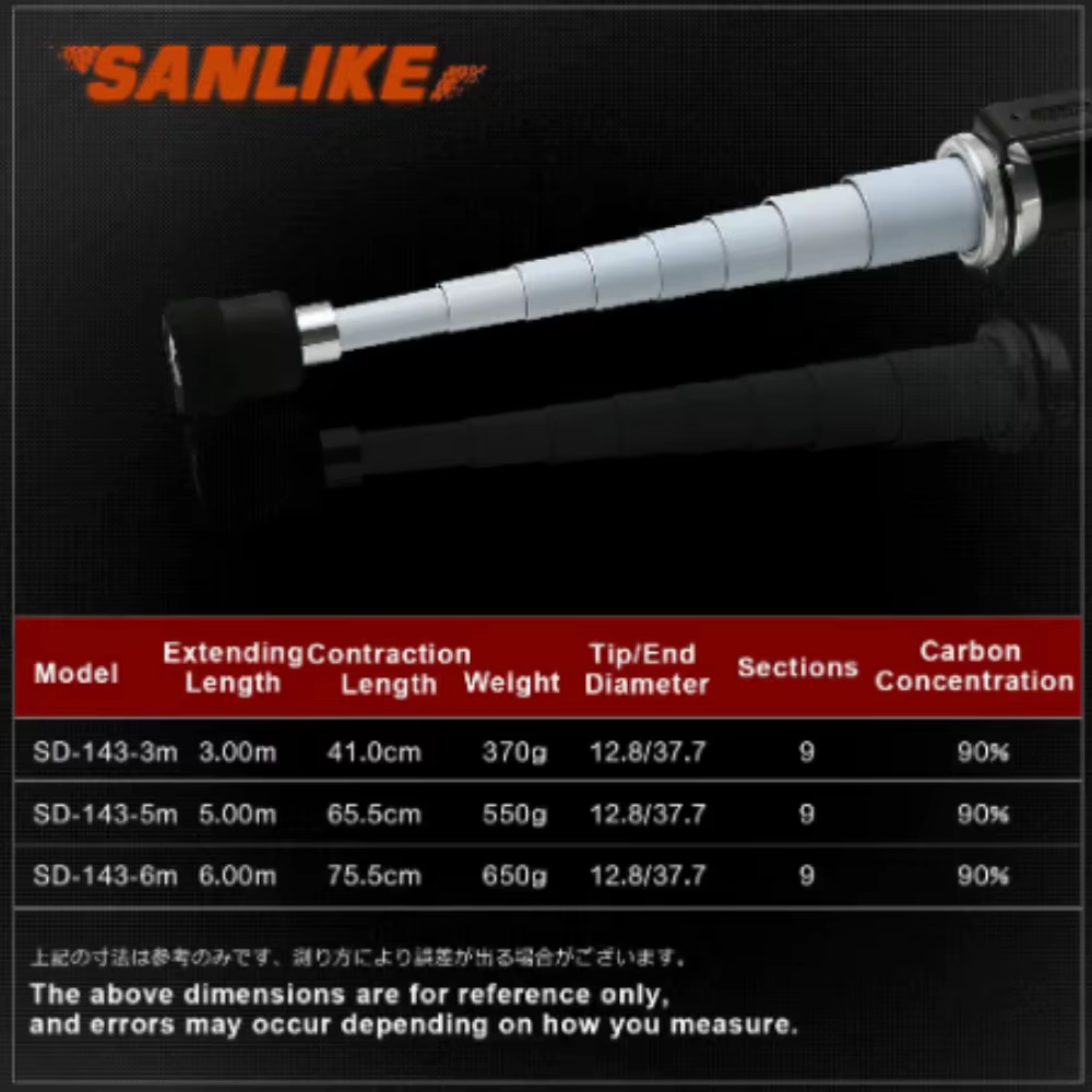 Red de Pesca Retráctil Sanlike – Mango Extensible Carbono - imagen 4
