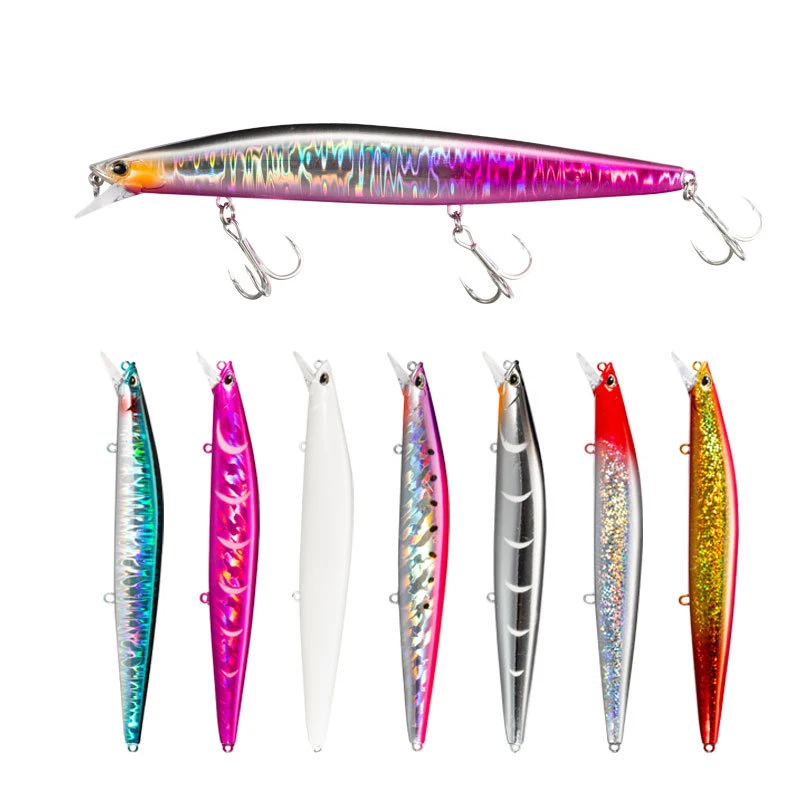 Minnow jerkbait de hundimiento para agua salada