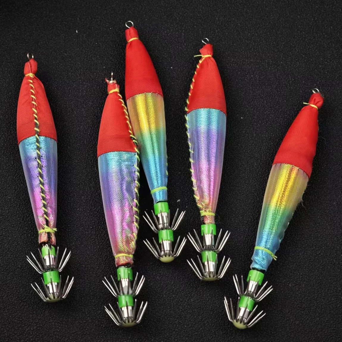 Ackibbik jig luminoso de calamar para gambas con gancho - imagen 3