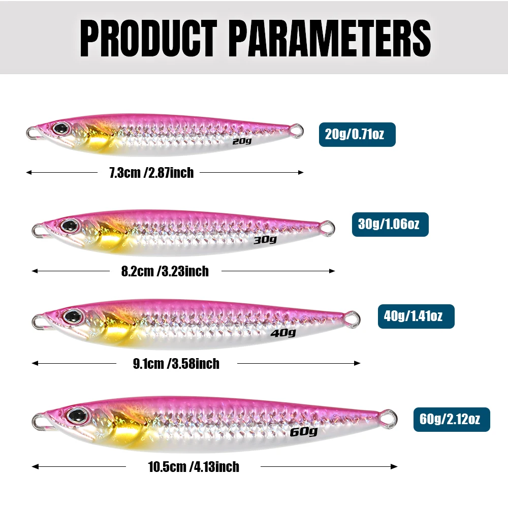 JIGGING PRO señuelos Jig en S para metal con recubrimiento UV - imagen 4