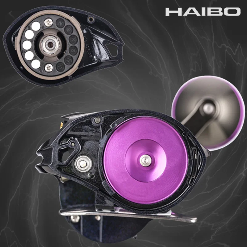 HAIBO THUNDER Carrete de pesca con freno magnético para agua salada - imagen 3