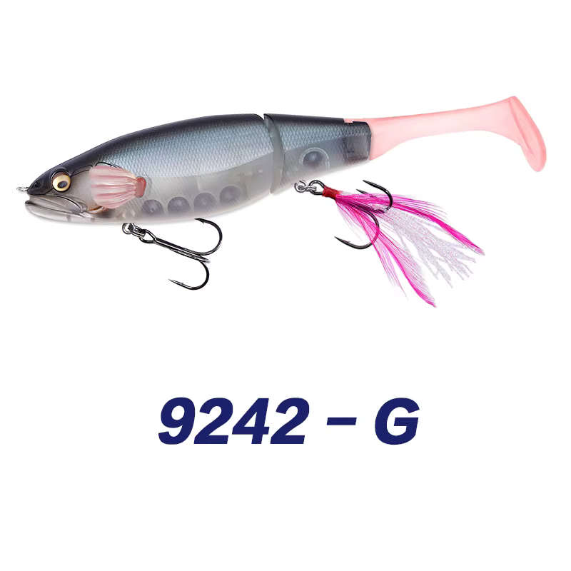 Señuelo Minnow Flotante Articulado con Cola Suave – 160mm - imagen 3