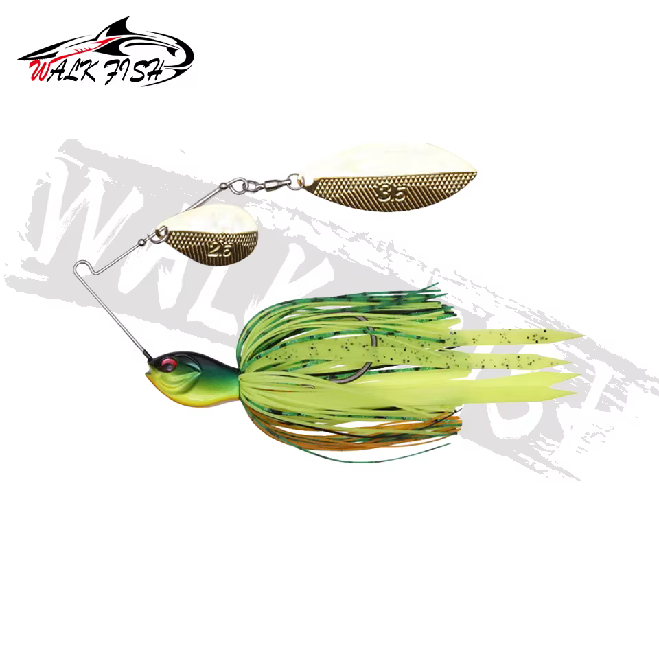 WALK FISH Spinnerbait Metal – Señuelo giratorio para lucio - imagen 5