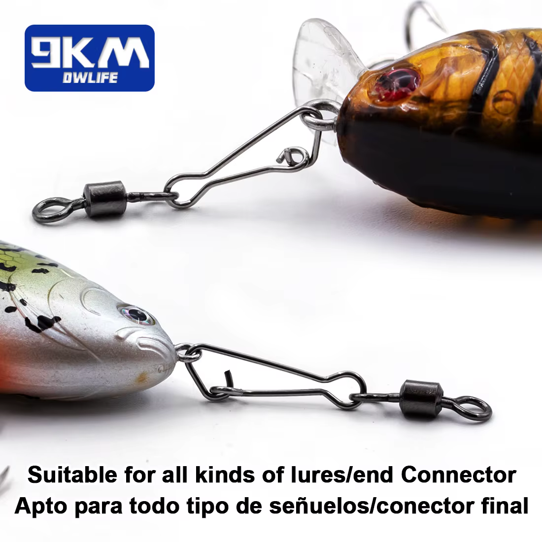 Barril giratorio pesca mar – Kit conectores cambio rápido señuelos - imagen 4