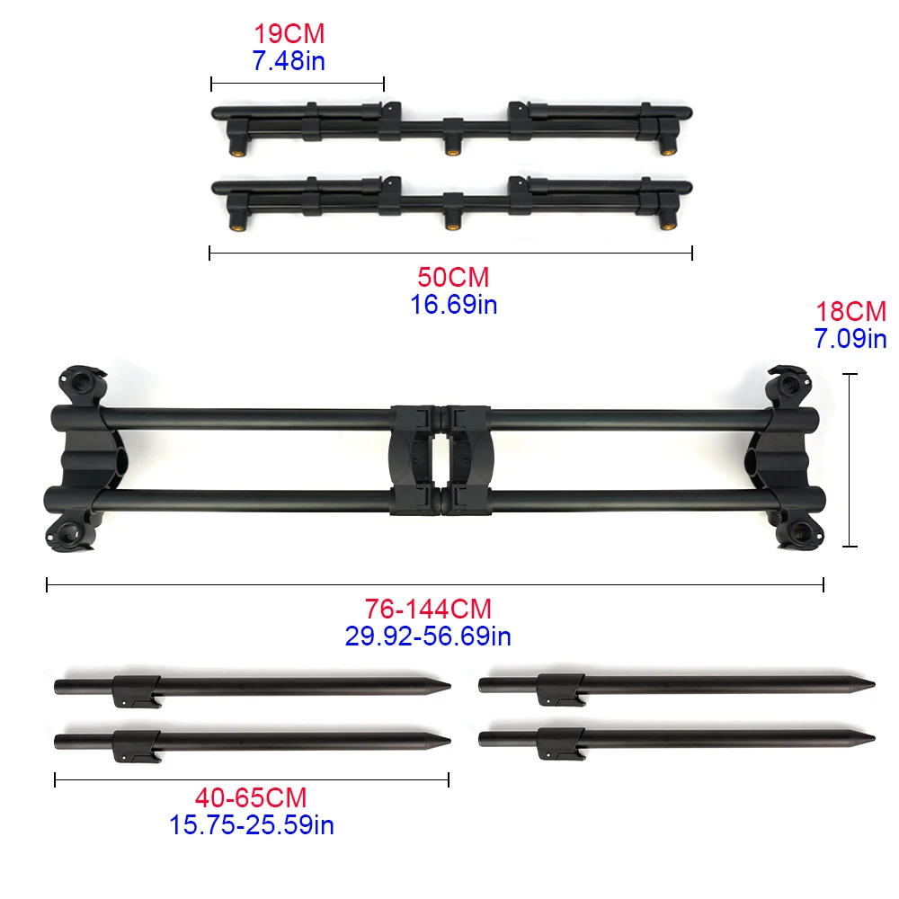 Hirisi RP130 Soporte ajustable para cañas de pescar con base - imagen 5