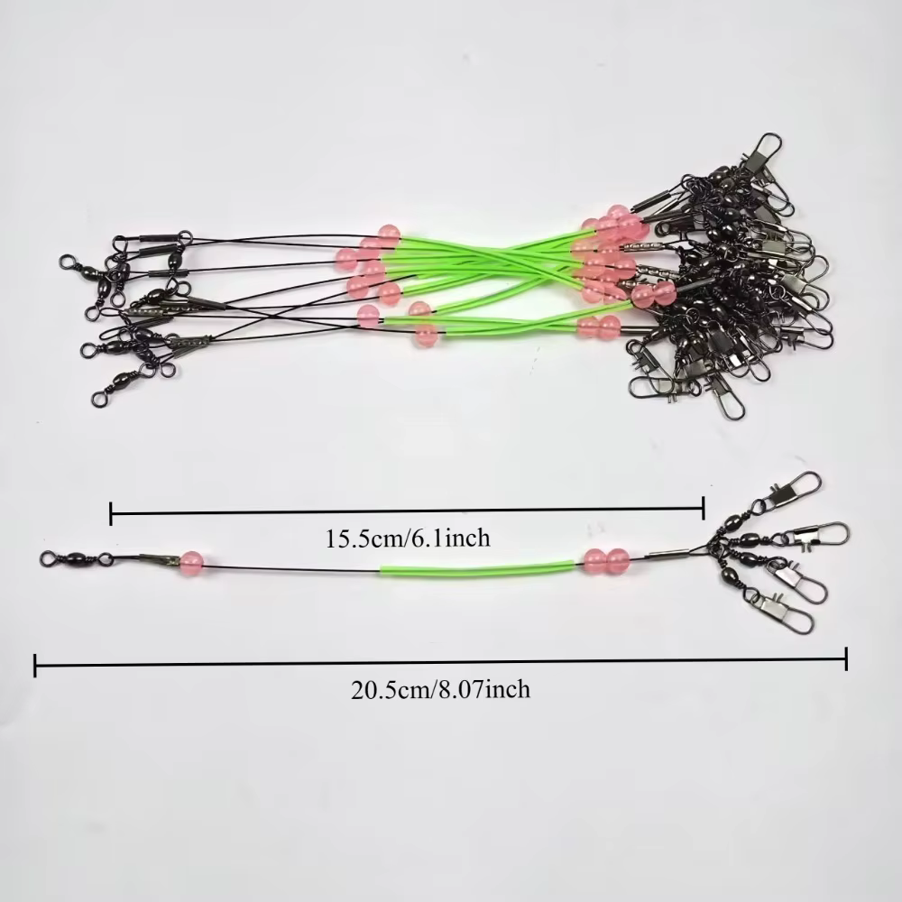 Señuelos luminosos calamares y camarones – Anzuelos integrados pesca - imagen 5