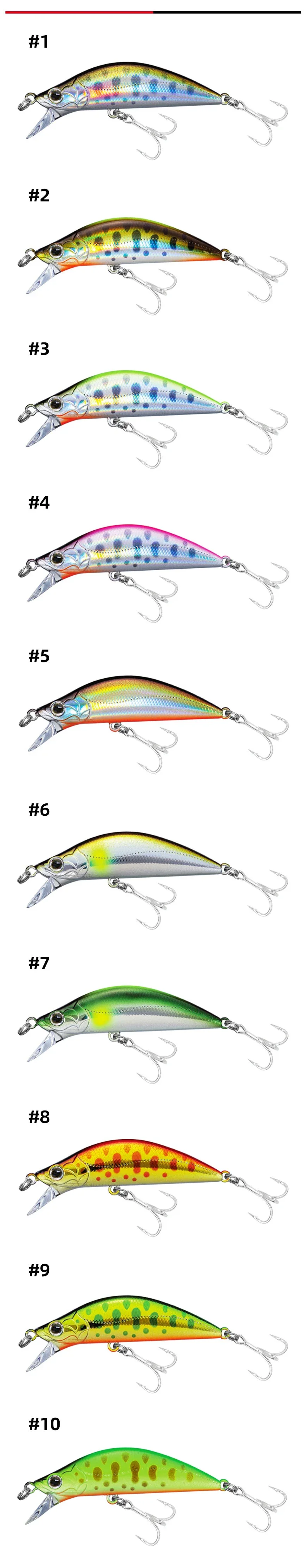 Set de micro minnows para variar colores