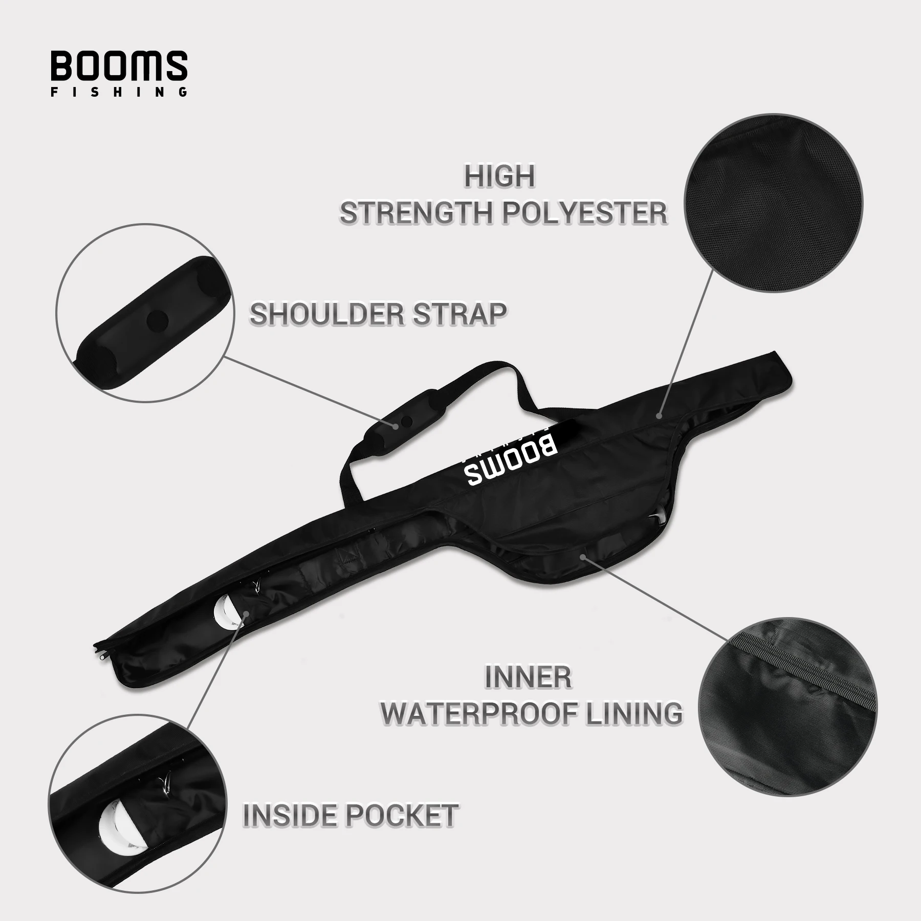Booms Fishing PB1 Estuche Plegable Portátil para Cañas y Carretes - imagen 5