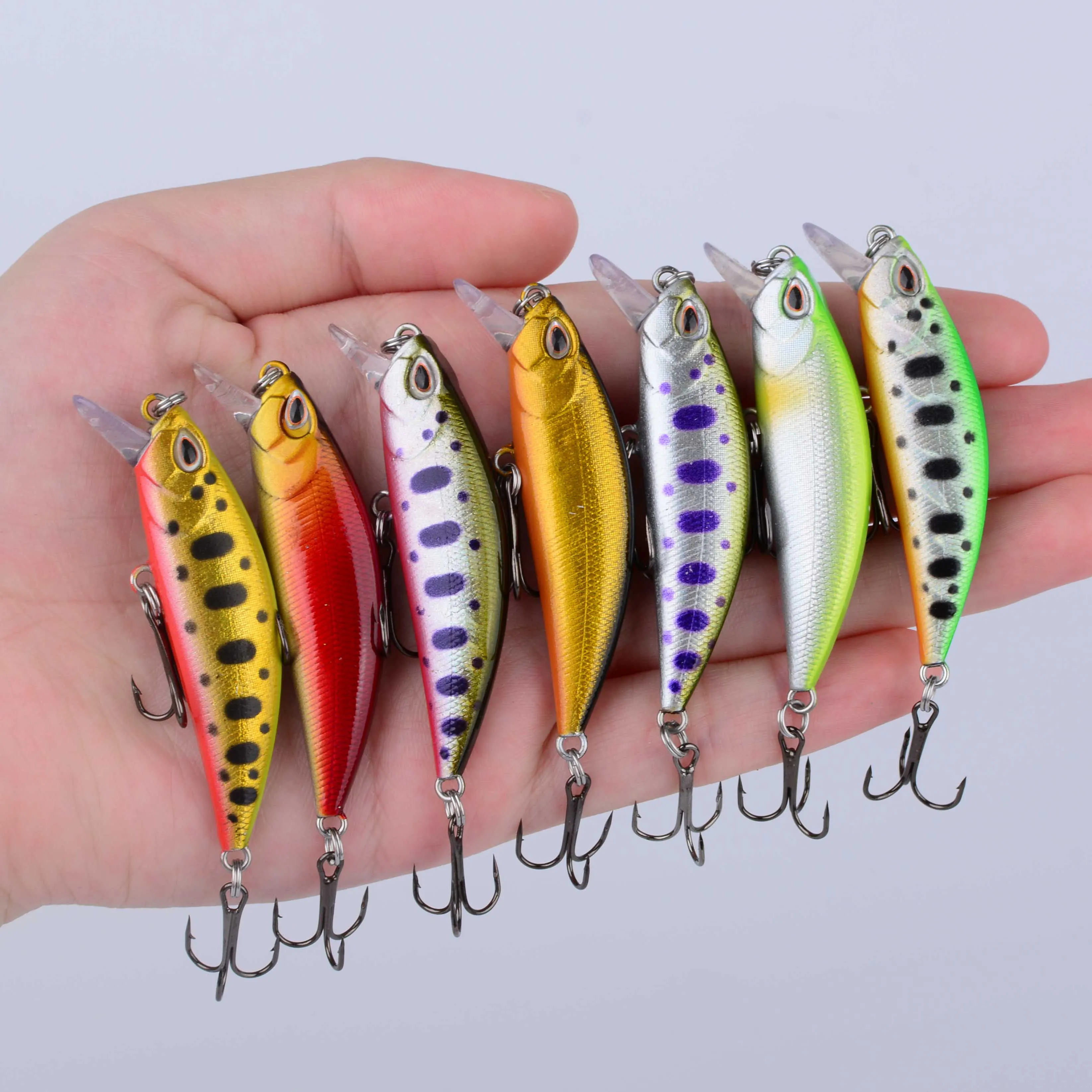 Señuelos Minnow artificiales hundidos para trucha y black bass - imagen 4