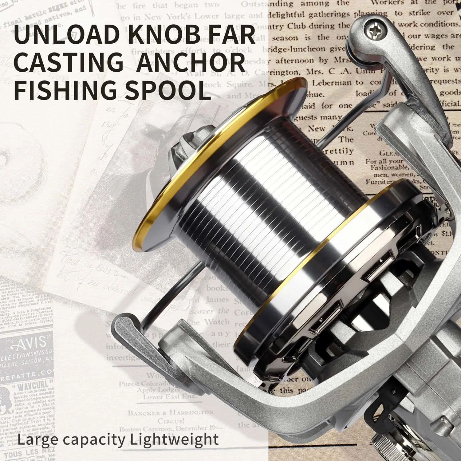 Carrete NGK Long Shot Jigging giratorio para surf y grandes capturas - imagen 4