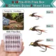 Moscas secas y ninfa en caja para pesca de trucha y carpa - imagen 5