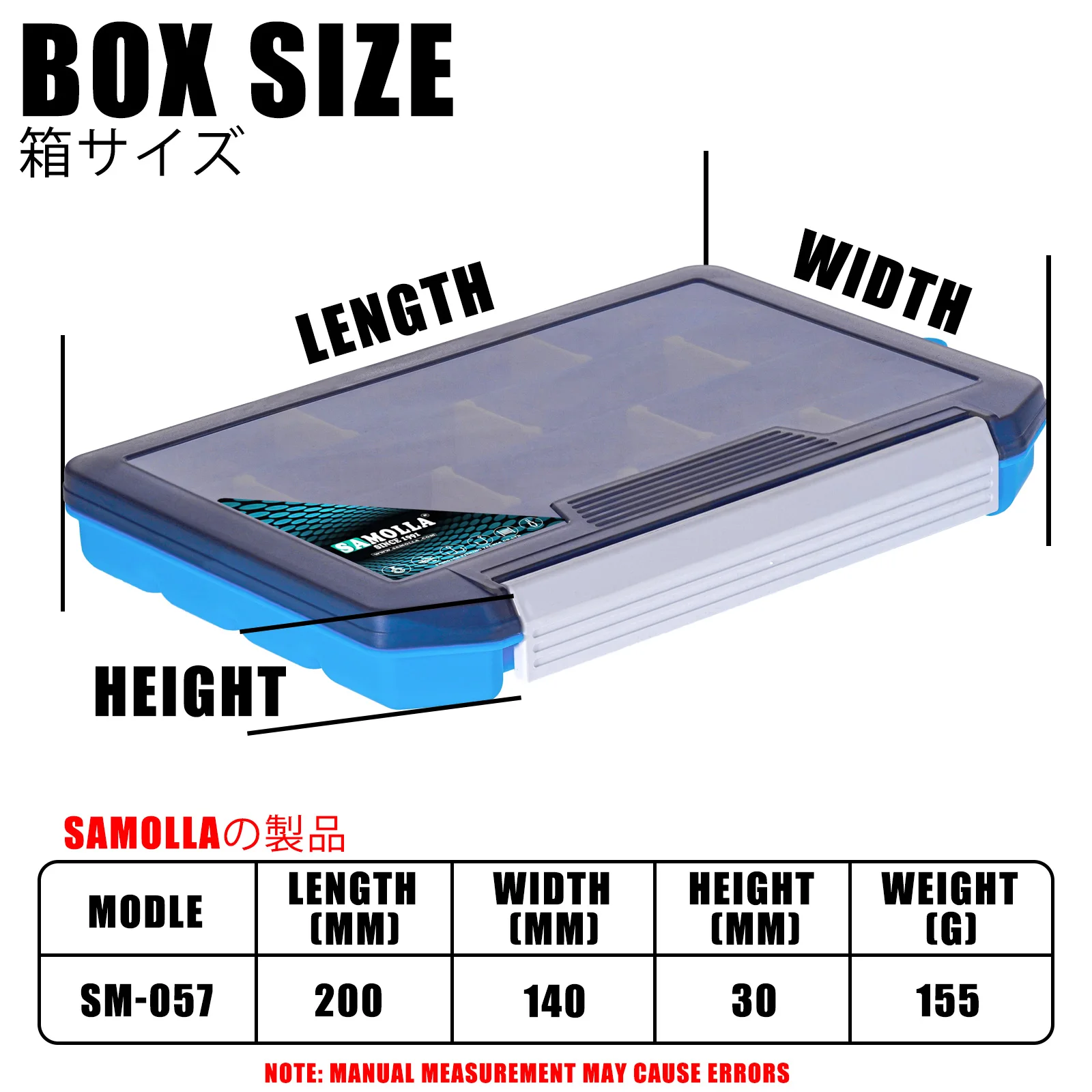Caja de pesca con compartimentos – Organizador resistente para señuelos - imagen 5