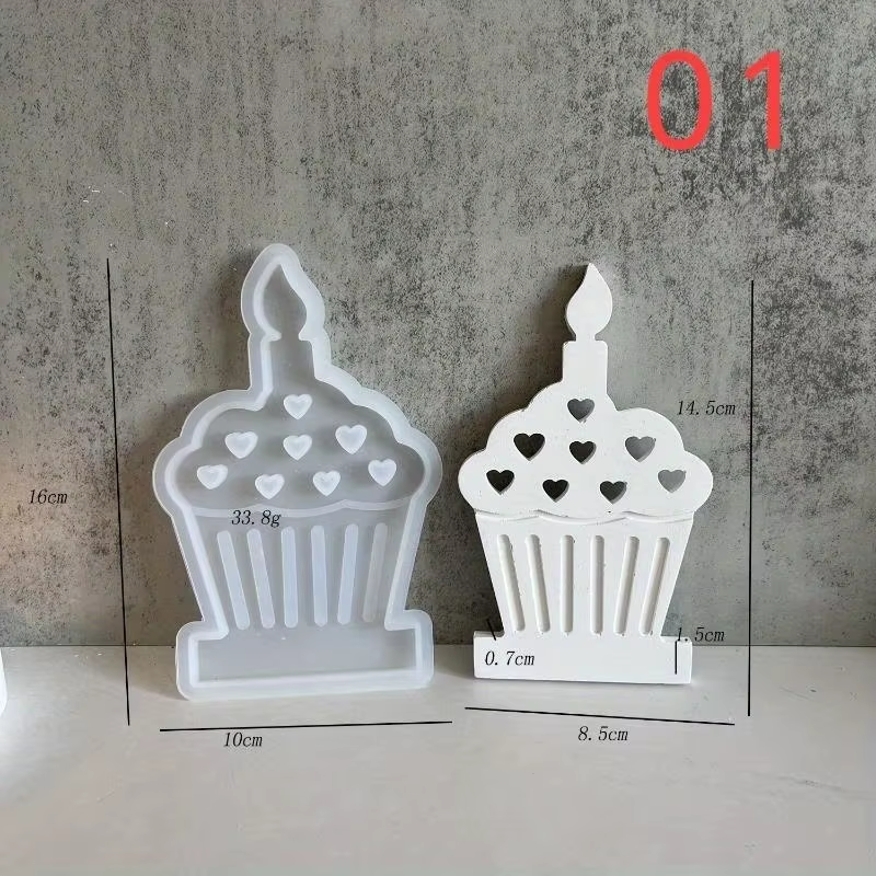 Molde de silicona corazón para hacer velas té y manualidades