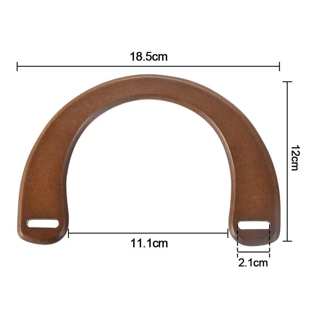 Asas de madera en forma de U para bolso