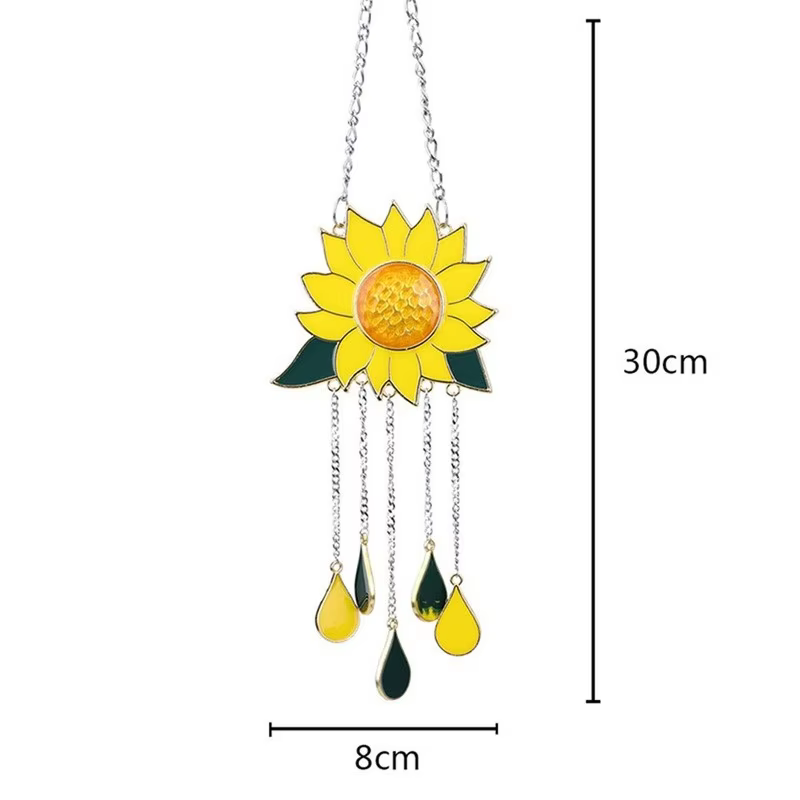 Campanas de viento decorativas para barco – Metal con colgante de ventana para exterior - imagen 5
