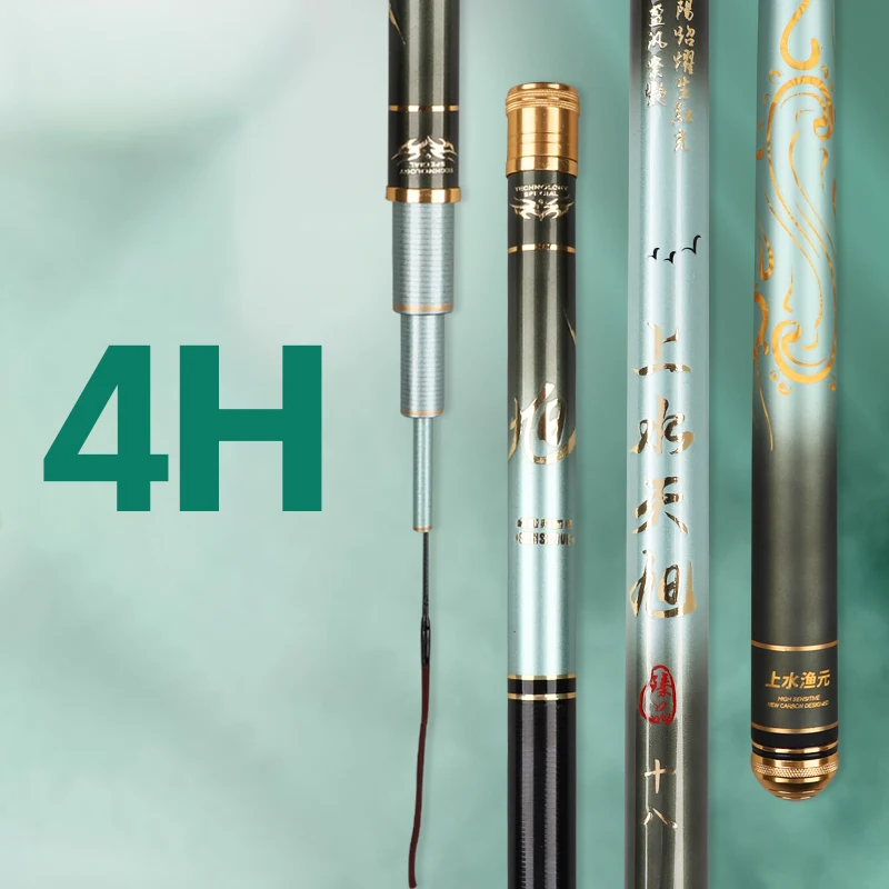FishingFans 4H–6H Caña telescópica ultraligera de carbono para carpa - imagen 4