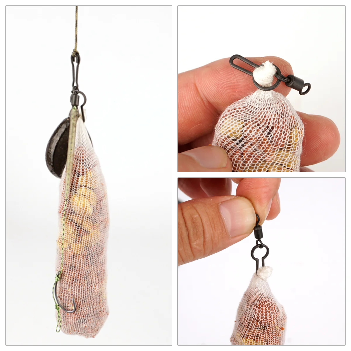 Hirisi AG145 clips giratorios de malla PVA – pesca carpa de fondo - imagen 5
