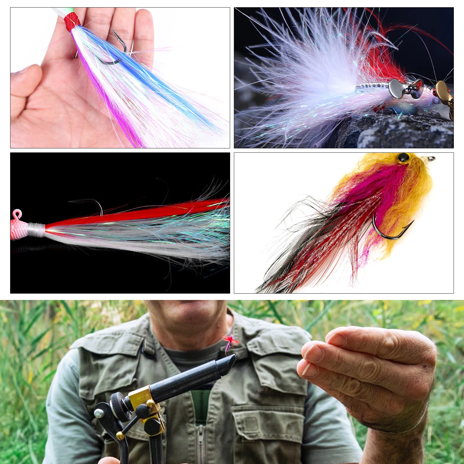 Accesorio de oropel/flashabou para montaje